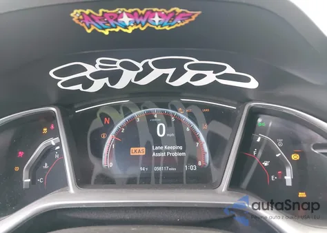 2020 Honda Civic Sport from USA, damaged, VIN 2HGFC2F88LH597930